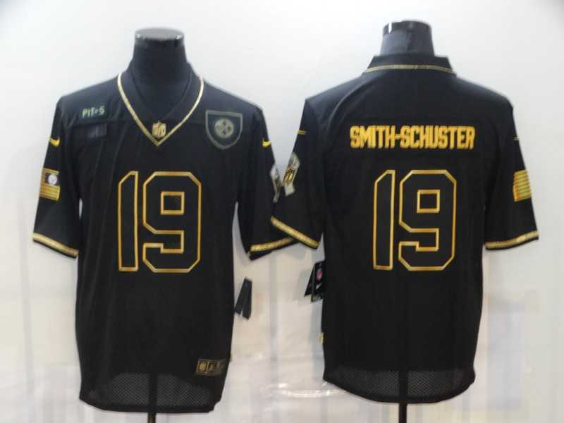 Nike Steelers 19 JuJu-Smith Schuster Black Gold 2020 Salute To Service Limited Jersey,We sell and wholesale Nike Steelers 19 JuJu-Smith Schuster Black Gold 2020 Salute To Service Limited Jersey on line form chian!
